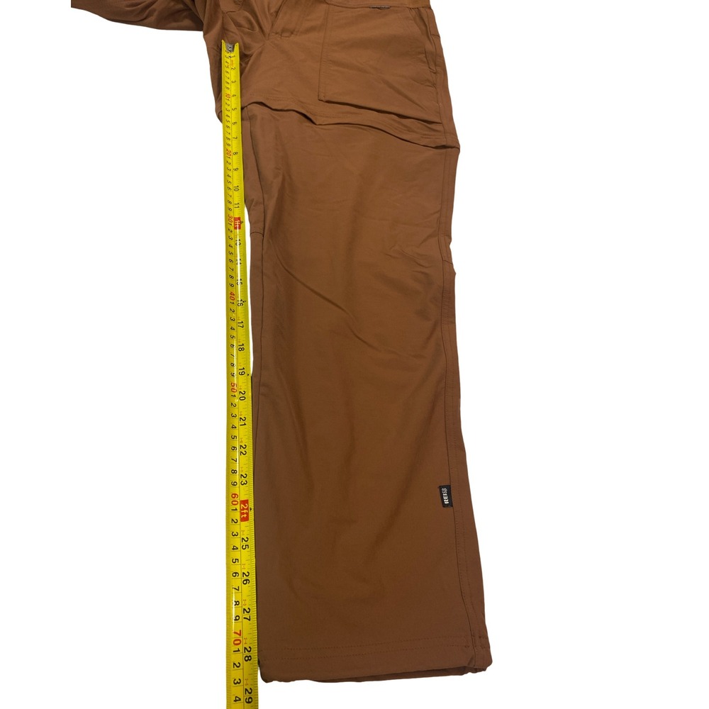 REI Co-op Women Brown Convertible Hiking Pants Zip Off Shorts Large Stretch - Picture 9 of 10